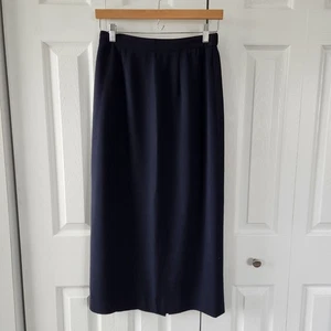 Falda larga Talbots para mujer talla 8 azul marino - Imagen 1 de 9