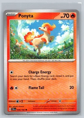 Ponyta #026/162 SV05: Temporal Forces Common - Pokemon Cards E50 - Image 1 of 2