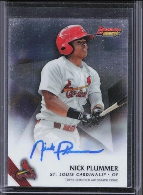 2015 Bowman's Best #B15-NP Nick Plummer Best of 2015 Autographs - Image 1 of 2