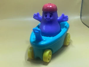 1999 Fisher Price McDonalds Happy Meal Under 3 Toy - Grimace in Wagon - RARE - Bild 1 von 4