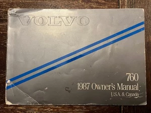 Volvo 1987 - 760 - Manual del propietario de fábrica - Imagen 1 de 3