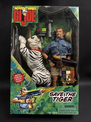 "Juego de figuras de 12"" GI Joe Save The Tiger 1999 Hasbro Adventure Series con White Tiger" Foto 1 de 4