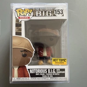 Funko Pop #153 Notorious B.I.G. w/Campagne, Hot Topic Exclusive w/Protector - Picture 1 of 6