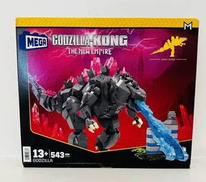 NEW! MEGA Blocks Showcase Kong x Godzilla: The New Empire GODZILLA 12.5” 543 Pcs - Picture 1 of 8