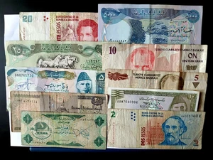 world banknotes, 10 in fair to VF ( 3 ) - Picture 1 of 1