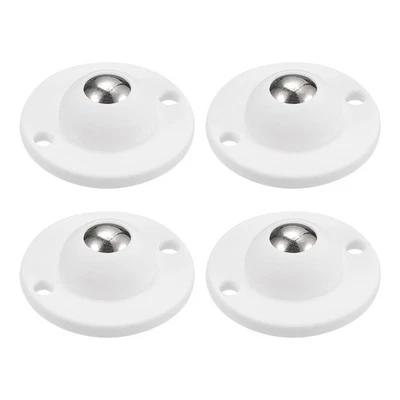 4x Kleber Mini Laufräder Drehbar Universal Lenkrolle 360° Drehung (Weiß) - Bild 1 von 4