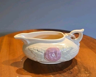 Crema floral vintage de cerámica Hull Foto 1 de 4