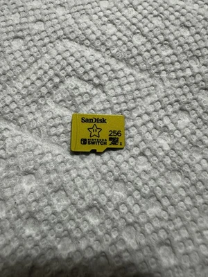 SanDisk Nintendo Switch 256GB Micro SD XC Super Mario Star Memory Card - Image 1 of 2