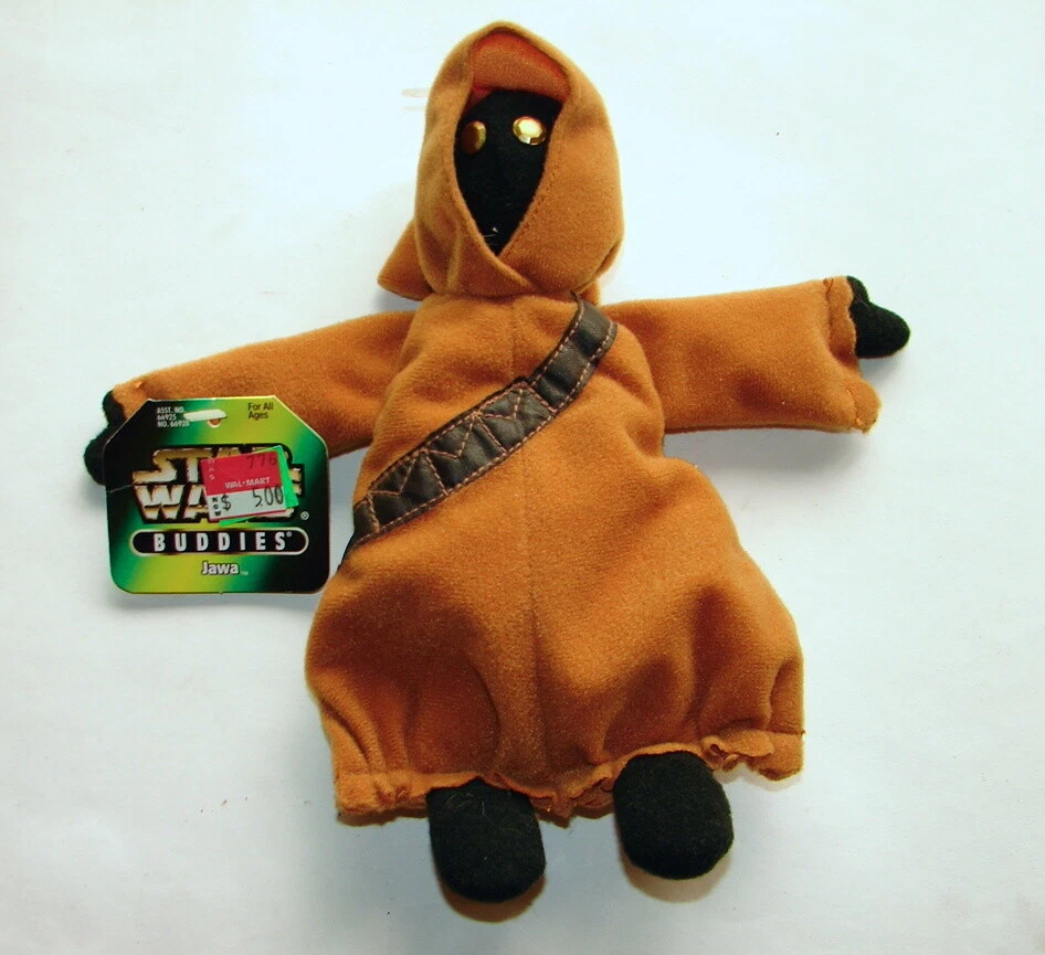 Vintage 1997 Star Wars Buddies 8in Jawa Hasbro Kenner Beanie 66928 Plush