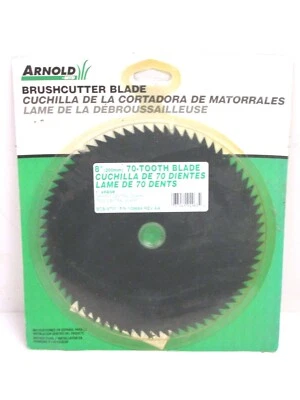 ¡NUEVO! Arnold MTD 8" HOJA DESBROZADORA, 70 DIENTES, BCB-8701, EJE 1" Foto 1 de 2