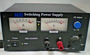 MFJ MFJ-4245MV Switching Power Supply 45A 15VDC Max, 120/240VAC Supply As Is - Zdjęcie 1 z 4