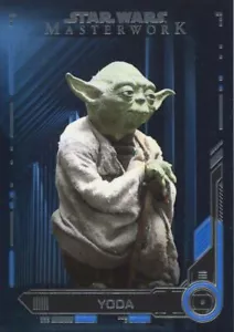 Star Wars Masterwork 2019 Blue Base Card #8 Yoda - Picture 1 of 1