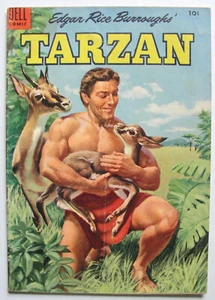 TARZAN #67 VG Golden Age Comic ~ DELL 1955 Painted Cover - Picture 1 of 4