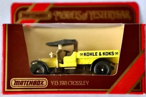 Y13 1918 Crossley Kohle & Koks Matchbox Models of Yesteryear 1986 - Picture 1 of 1