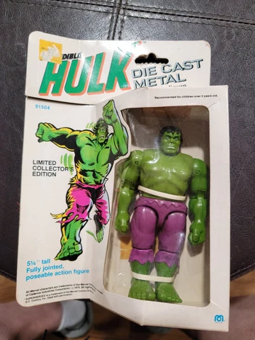 Mego Diecast Metal Hulk Sealed in Box Original & Complete Cover