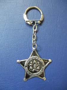 Vintage Tin Metal Deputy Sheriff Keychain - Picture 1 of 3