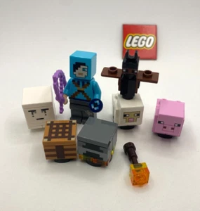 Lego Minecraft Minifigure + Accessory Lot - Adventurer, Animals + More! New - Picture 1 of 3