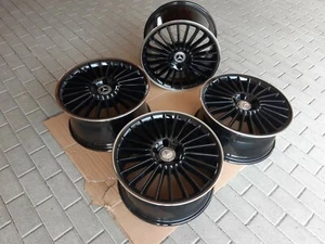 Llantas Mercedes SL 230 AMG ORIGINALES 8.5 J + 9.5 J x 18 PULGADAS negras + borde CNC - Imagen 1 de 12