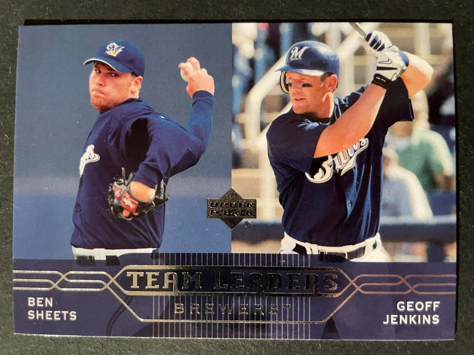 Ben SHEETS & Geoff JENKINS 2004 Upper Deck First Pitch Team Leaders #276 Brewers - Image 1 of 2