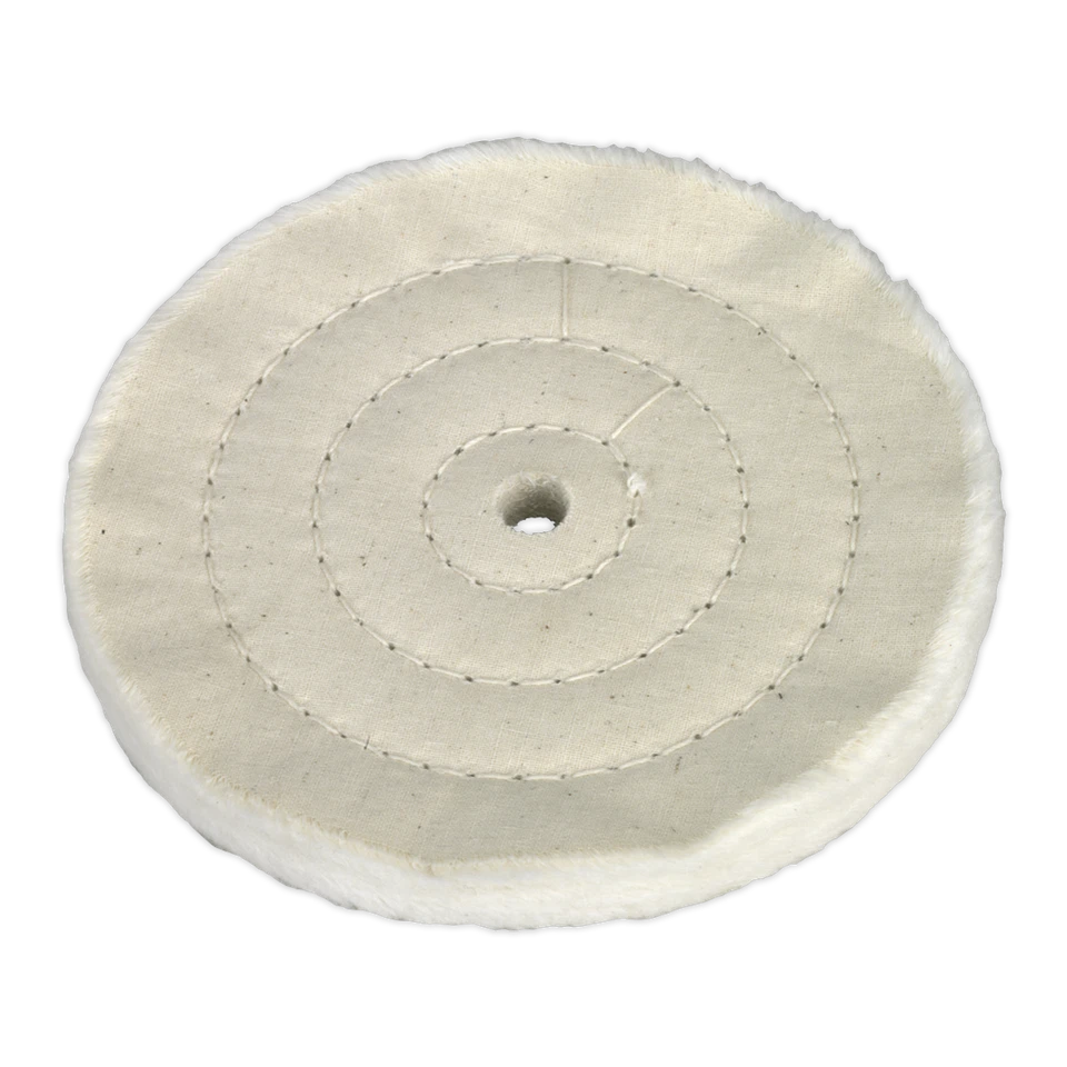 Sealey Buffing Wheel 150 x 13mm 13mm Bore Fine - BG150BW - Image 1 of 1