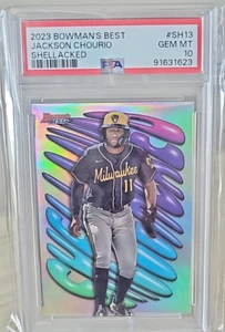 2023 Bowman's Best Bowman's Best #SH-13 Jackson Chourio Shellacked PSA 10 - Picture 1 of 2