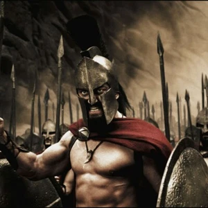 300 CASCO SPARTANO RE LEONIDAS FILM REPLICA CASCO MEDIEVALE CON STAN - Foto 1 di 5