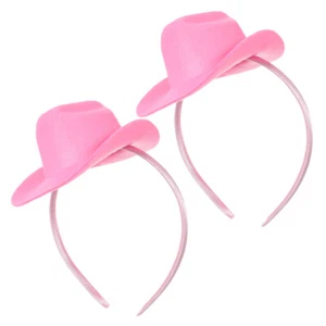 Cappello cowboy compleanno bambino 2 pezzi fascia cappelli cowgirl accessori donna - Foto 1 di 12