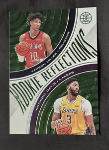 Anthony Davis/Jaxon Hayes Rookie Reflections 19-29 Illusions Green Parallel 