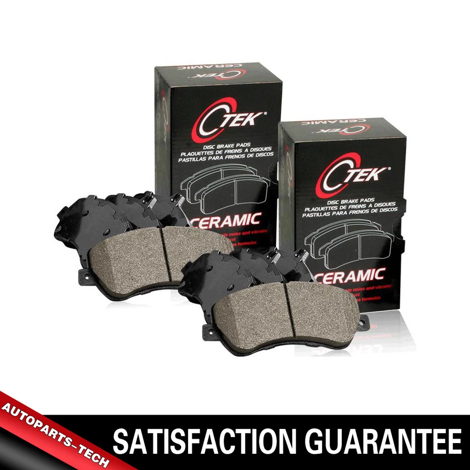 Juego de 2 pastillas de freno de cerámica delanteras + traseras centradas para Subaru Baja 2003 2004 2005 2006 Foto 1 de 4