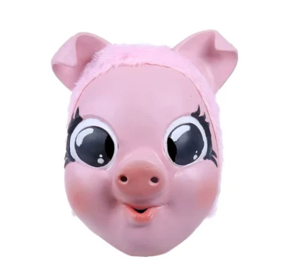 Tötung Eve Pink Schwein Maske Saison 2 Villanel Halloween Cosplay Lustig Stütze - Bild 1 von 4