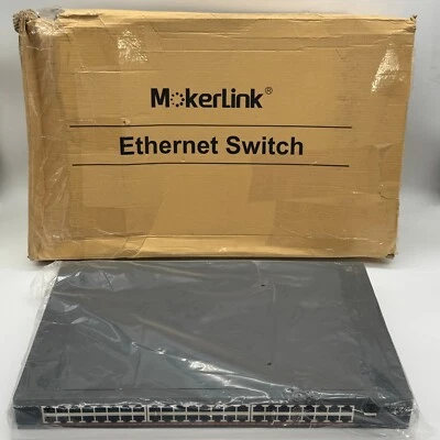 MokerLink 48-Port PoE Gigabit Switch 2GB SFP IEEE802.3af/at/bt 400W - Image 1 of 4