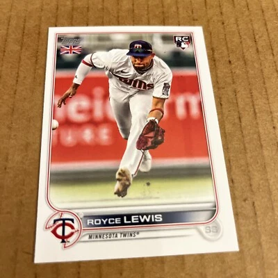 2022 Topps UK EDITION Royce Lewis RC #137 Minnesota Twins Baseball Card (e7) - Image 1 of 2