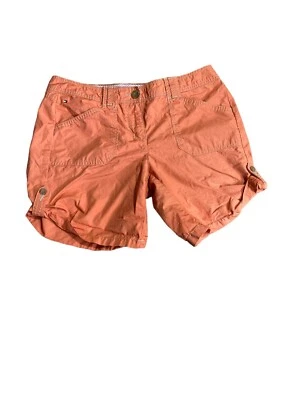 Pantalones Cortos Tommy Hilfiger Naranja Bermudas Para Mujer Talla 8 Foto 1 de 4