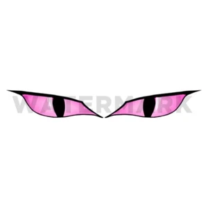 JUEGO DE CALCOMANÍAS DE VINILO OJOS ROSA CLARO DRAGON MONSTER EVIL (4,5 pulgadas de ancho cada ojo) - Imagen 1 de 1