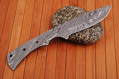 SHARD-BLADE SHARDBLADE HAND FORGED Damascus Steel Blank Blade Knife Making Supplies W/Sheath