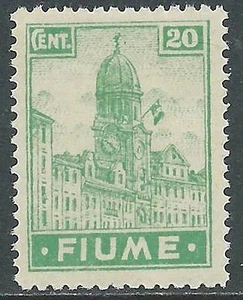 1919 FIUME ALLEGORIE E VEDUTE 20 CENT CARTA C MNH ** - P55-5 - Picture 1 of 1