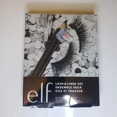 New (Opened) e.l.f. Lash & Liner Set Satin Eyeliner and Lashes - Image 1 of 3