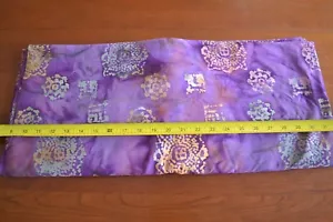 33" Long, Yellow Green & Purple Quilt Cotton Batik, N1264 - Picture 1 of 4