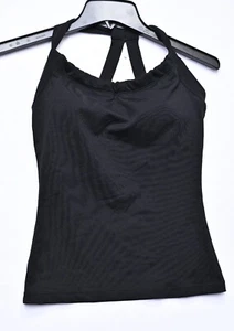 Camiseta sin mangas Prana Quinn Chakara sujetador con tiras yoga gimnasio almohadilla negra para mujer talla XS - Imagen 1 de 7