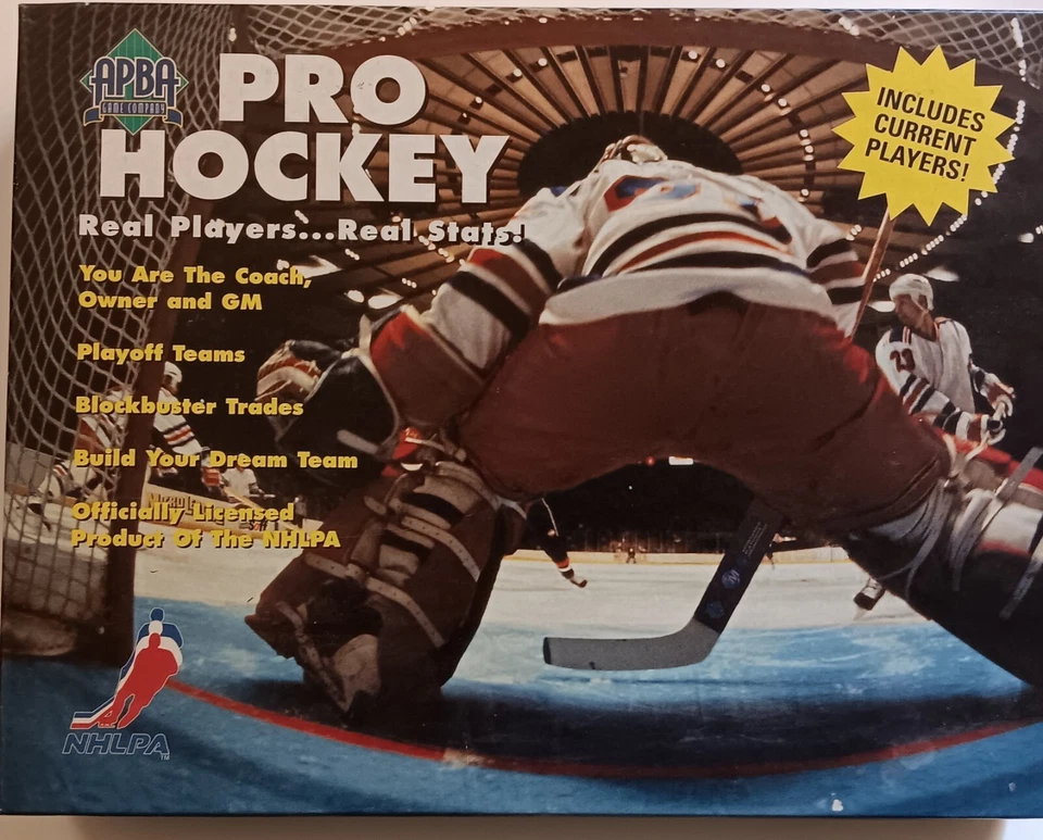 Vintage 1996 APBA Pro Hockey Board Game NHLPA Licensed Game Rangers Blues - Image 1 of 4