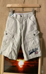 U.S.Polo Assn beige boy’s cargo short size 4 - Picture 1 of 7