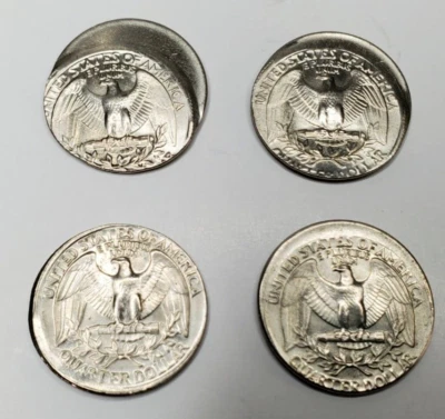 Error Coin Off Center Strike Quater Lot  BU  1981/1982 - Image 1 of 4