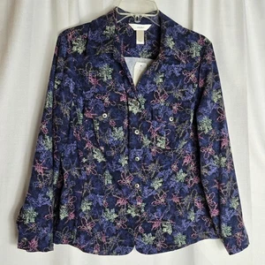CJ Banks Holiday Womens Blazer Size X Blue New Career Button Long Sleeve Jacket - Picture 1 of 8