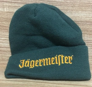 Jagermeister Beanie Hat Knitted Cap Warm Green Orange Cap America USA MADE ๐บ๐ธ - Picture 1 of 4