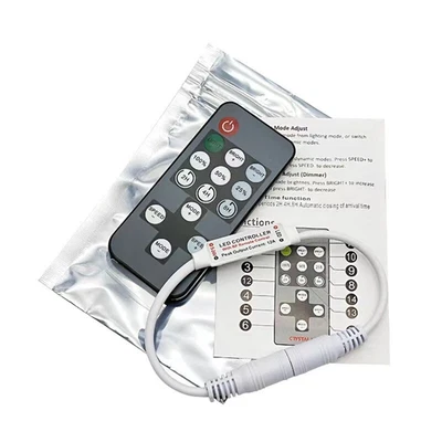 14-Key RF Remote Controller DC 5V-12V Single Color Mini Dimmer For LED Lights - Image 1 of 4