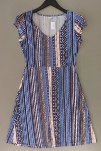 ✨ Lascana Kurzarmkleid Regular Kleid für Damen Gr. 38, M blau aus Viskose ✨ - Bild 1 von 6