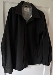 GIRL SKATEBOARDS JACKET X-Large Black Hardly Worn Skater SK8R Crailtap Chocolate - Picture 1 of 16