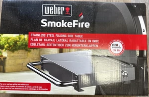 Mesa auxiliar plegable Weber SmokeFire parrilla de acero inoxidable EX4 y EX6 19x12" 7001 - Imagen 1 de 4