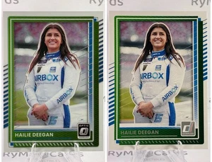Hailie Deegan Lot 2025 Panini Donruss NASCAR #55 Base & Optic - Picture 1 of 5