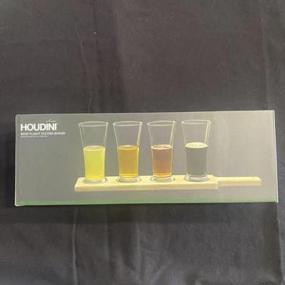 Tabla de degustación de vuelo de cerveza Houdini ver descripción Foto 1 de 2